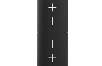 Philips TAS4400BK/94 Wireless Bluetooth Speaker, 40W, 8H Playtime, 52mm Driver, IPX4 Resistant, LED Indicator, 3600mAh Battery, USB-C Charging, TWS/AUX/TF Input, Magnetically Attachable (Deep Black)