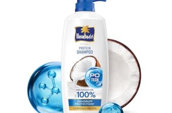 Parachute Advansed Protein Shampoo | with Coconut Milk | Anti Dandruff | Paraben free | 1.2L