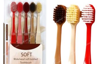 Spanker Pack of 5 Extra Wide Head 15MM Adult Toothbrush with Double Inplanted Soft Feather Like Bristles Non Frizzing Toothbrush for Intensive Care Protect Fragile Gums for Good Cleaning Effect