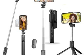 S1 Selfie Stick Tripod Mobile Stand, 28 inch / 70CM Reinforced Tripod for Mobile Phone, Multi-Functional Bluetooth 3in1 Long Selfie Stick for Travel,Vlogging,Compatible with iPhone and All Smartphones