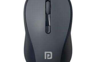 Portronics Toad 34 Wireless Mouse with 2.4 GHz Wireless, Adjustable Sensitivity, USB Receiver, Ergonomic Design, for Laptops, Desktops PC, Mac (Grey)