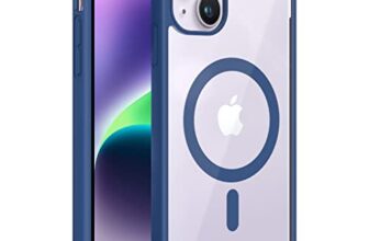 amazon basics Back Case Cover For Iphone 14 Plus (Thermoplastic Polyurethane_Navy Blue)