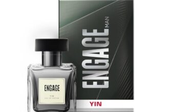 Engage Yin Eau De Parfum for Him 50ml, Citrus & Fresh Scent, Premium Fragrance, Premium Long-Lasting Perfume, Skin-Friendly, Ideal Gift for Men