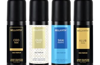 Bella Vita Luxury Unisex Body Perfume Gift Set | Deodorant for Men & Women | Pack of 4 x 50ml | No Gas Deo for Man and Woman | Long Lasting Fragrances with Lemon, Blackcurrant, Lavender & Bergamot