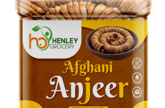 henley Premium Afgani Anjeer – 1kg| Dried Figs | Natural, Rich in Iron, Fibre & Vitamin Figs(1 x 1000 g)