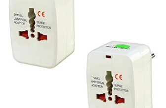 Technotech (2 Pack) International All in One Universal World Wide Travel Plug Adapter White