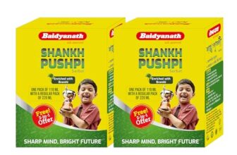 Baidyanath Shankhapushpi Sharbat – 220 ml with Free Sharbat – 110 ml (Pack of 2)