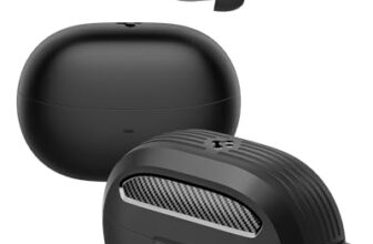 Spigen Audio Newly Launched SA-TW P10 Pack (Rugged Armor Included) True Wireless in Ear Earbuds with 30H Playtime, Upto 40dB, 4Multi-Mode ANC Pro, EQ Customizing App, 6-MIC, 10mm Driver, IPX4 – Black