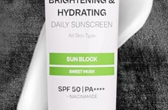 PROWL by Tiger Shroff Brightening and Hydrating Sunscreen SPF 50+ PA++++ with Niacinamide for Oily, Dry, Acne Prone Skin for Men Protection | No White Cast Sun Screen | Lightweight Non-Greasy Texture Gel | Sweet Musk | 50ml