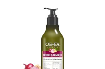 Oshea Herbals Natural Hair Growth Shampoo for Men & Women | Deep Nourishment, Promotes Hair Growth with Controlled Hairfall | Enriched with Onion Bulb & Ginger Extract – 300ml