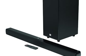 JBL Cinema SB190 Deep Bass, Dolby Atmos Soundbar with Wireless Subwoofer for Extra Deep Bass, 2.1 Channel with Remote, Sound Mode for Voice Clarity, HDMI eARC, Bluetooth & Optical Connectivity (380W)