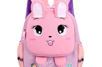 Storite Small Cute Toddler Backpack for Boys & Girls (2–6 Years) 5L | Lightweight Sturdy Kids Bag | Perfect for Preschool & Nursery School (Pink- 21x10x26 Cm)