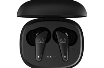 EKKO Earbeats T09 Truly Wireless in Ear Earbuds with mic, ENC Call Noise Cancellation, 40H Playtime,10MM Driver, Twin Connect, Maxx Bass, Water Resistance (Black)
