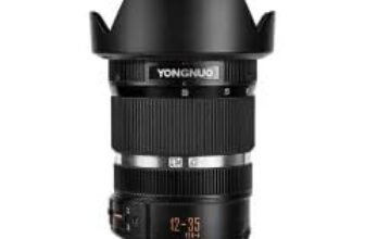 Powerpak YONGNUO YN12-35mm F2.8-4M Camera Lens Compatible with Olympus, Panasonic and Micro Four Thirds (M43) Mount Camera,Black