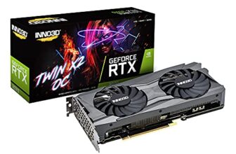 INNO3D pci_e_x4 NVIDIA GEFORCE RTX 3070 Twin X2 OC LHR 8GB GDDR6 256-bit PCI-E 4.0 X16 Gaming Graphics Card – N30702-08D6X-171032LH