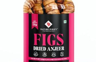 Nature Purify Premium Afghani Anjeer 1KG | Soft Juicy Dried Figs Dry Fruit | Rich Source Of Fiber | Low in Fat Healthy Snack Jar Pack Of 1 | Perfect for Gift