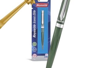 Reynolds Metal Pens (Iconic Elite Teal) | Premium Pens For Gifting | Twist Pens For Personal & Professional Use | Stylish Gifts for Men & Women | Trim Ball Pens For Corporate Gifting | Blue Ink