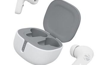 ZEBRONICS Sound Bomb 7 Bluetooth TWS in Ear Earbuds with 60H Playtime, ENC Mic, Rapid Charge, Upto 50ms Gaming Mode, Flash Connect, Voice Assistant, Smooth Touch Control, BT v5.2, Type C (White)