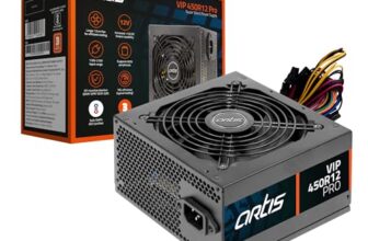 VIP 450R12 Pro SMPS Computer Power Supply Unit 120mm Smart Temperature Control Fan Supports The Latest ATX 12V Intel & AMD Platforms, Hi-Pot Tested (Black)