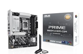 ASUS Prime B860M-A WiFi-CSM Intel Core Ultra Processors(Series 2) 1 x PCIe 5.0 x16 Slot, Supports 2 x M.2 Slots and 4 x SATA 6Gb/s Ports