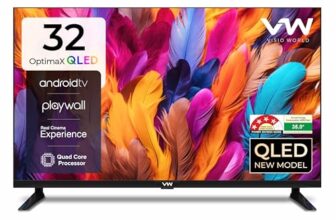 VW 80 cm (32 inches) OptimaX Series HD Ready Smart QLED Android TV VW32AQ1