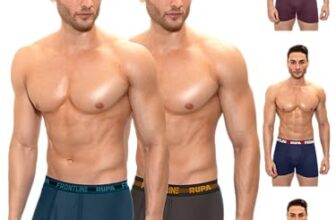 Rupa Men Cotton Trunks Pack Of 5 (85 Cm_Multicolor_85 Cm)