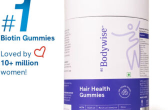 Be Bodywise 30mcg Biotin Hair Gummies|Stronger Hair &Nails|No Added Sugar (60 No)(60 No)
