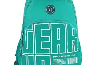 Gear Arise 40Llarge Water Resistant School Bag With Sternum Strap/Casual Standard 4 Compartment Backpack/Daypack/College Bag For Boys/Girls/Men/Women (Green)