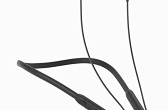 GOVO GOKIXX 410 Bluetooth Wireless Neckband in Ear Earphone – 8H Battery, 10mm Drivers, IPX5, Magnetic Earbuds, Integrated Controls & Lightweight Design (Platinum Black)