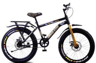 URBANSTAR Hulk | IBC | 20T BMX | in-Built Carrier | D/D | Fat Tyres | Semi Assembled | 20 T (inch) Fat Tyre Cycle (Single Speed, Black, Rigid)