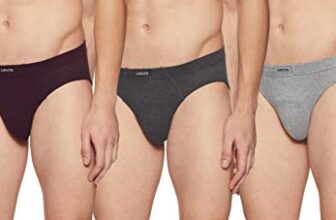 Levi’s Men 100 CA STYLE 11 COMFORT BRIEF LT. GREY MELANGE,DK. GREY MELANGE,WINE P3 Size- M