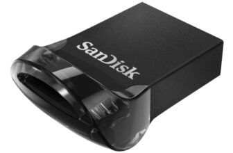 SANDISK Ultra Fit 128GB, USB 3.2 Gen 1, Flash Drive, 400MB/s R, Pendrive, Black (SDCZ430-128G-I35)