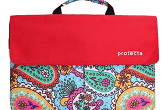 Protecta Charlie 13 Inch Stylish Laptop Bag for Women & Men, Ideal as Office Hand Bag or as Sling Bag Compatible with 13″ MacBook Air M1 A2337 and MacBook Pro A2338 – (Attractive Indian Print)