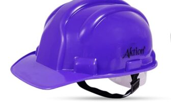 Aktion AK H01_WHT Safety Helmets Nape Type, Color: Blue, Pack of 10, IS 2925:1984