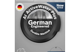 Bosch 8 kg 5 Star Front Load Fully-Automatic Washing Machine, Steam Hygiene, AI ActiveWater, 15 Wash Programs, No Tangle or Wrinkle, SoftCare Paddle, Shiny Silver, WAJ2826BIN