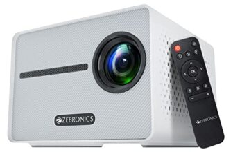Zebronics PIXAPLAY 20 LED Projector with FHD 1080p, HDMI, USBx2, Aux Out, Bluetooth v5.1, Upto 431 cm Screen Size, Built-in-Speaker, 3000 Lumens and a Compact Design