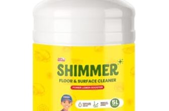 Shimmer Floor & Surface Cleaner Phenyl – 5L Mega Jar | Power Lemon Booster Formula | Long Lasting Fragrance
