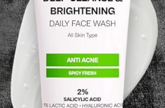 PROWL by Tiger Shroff Facewash 2% Salicylic Acid | Anti Acne For Dry Combination Oily & Acne Prone Man Skin Care with 1% Lactic Acid, Hyaluronic Acid | Exfoliating Brightening Face Wash For Men | 50ml