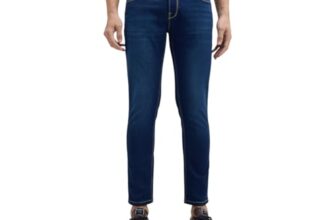 Men Blue Mid Rise Skinny Ankle Length Structured Jeans