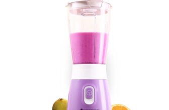 Wonderchef Orchid Personal Blender | Portable Blender | Smoothie Maker | 250 W Powerful 100% Full Copper Motor | 2 Years Warranty | Purple