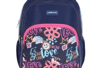 Lavie Sport Love 35L Navy Backpack | Fits Upto 15 Inch Laptop | Organizer & Bottle Holder |Rain Cover | Gift for Men, Women, Boys, Girls | Laptop Sleeve for School & College