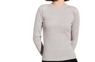 Grey Rib High Neck Top
