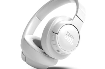 JBL Tune 770NC Wireless Over Ear ANC Headphones with Mic, Upto 70 Hrs Battery, Speed Charge : 5 min Charge Gives up to 3H of Playback, Customized EQ, Google Fast Pair, Dual Pairing, BT 5.3 (White)