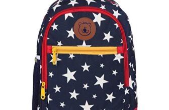 Gear Eco Red Star Kids 15″ 13 Ltrs Navy Blue School Backpack (BKPECORDB1505)