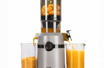 Glen Cold Press Juicer for Home, 200W, 108mm Large Feed, 800ml Juice & 700ml Pulp Cup, 2 Size Filter, Low Noise RPM, Fruit & Vegetable Slow Juicer Machine, Easy Clean – SA-4015HSJ