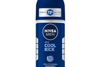 NIVEA MEN Deodorant Underarm Roll On, Cool Kick| 72 H Anti-Perspirant Protection| Long Lasting Freshness with cooling mint Extracts | 0% Alcohol | Dermat Approved| 50ml