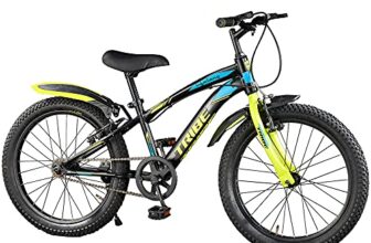 Lifelong 20T Cycle for Kids 5 to 8 Years – Bike for Boys and Girls – 85% Pre-Assembled, Frame Size: 12″ – Suitable for Children 3 Feet 10 Inch+ Height – Unisex Cycle (Tribe, Yellow & Black),Rigid
