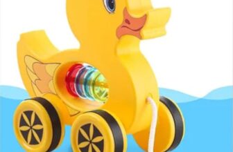 Mini Steps Pull Along Duck Toy – Baby Walking Toy, Safe & Fun Toddler Play Gift