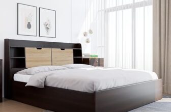 Nilkamal Riva Wooden King Bed with Headboard & Box Storage | Engineered Wood | Contemporary Design | New Wenge