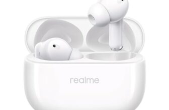 realme Buds T310 Truly Wireless in Ear Earbuds with 46dB Hybrid ANC, 360° Spatial Audio, 12.4mm Dynamic Bass Driver, Upto 40Hrs Battery and Fast Charging (Agile White)